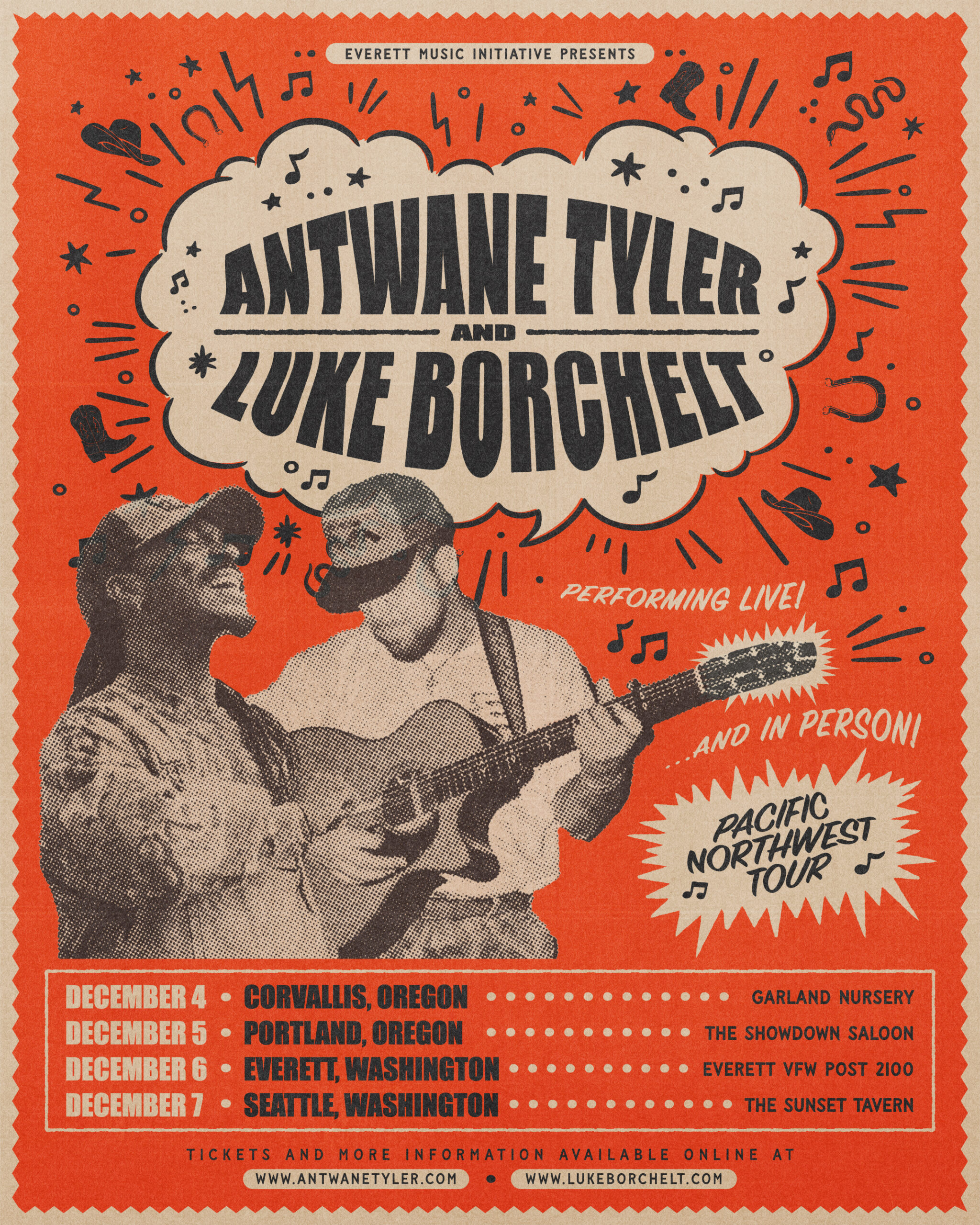 finished_post Antwane Tyler and Luke Borchelt concert poster with details and info